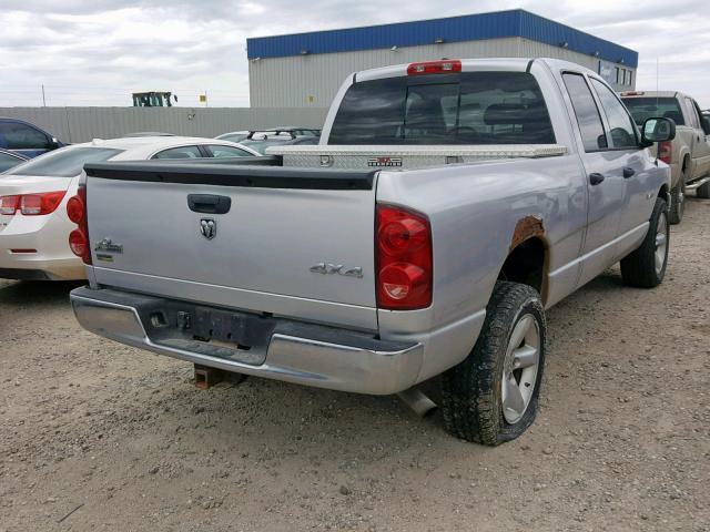 1D7HU18N38S557939 - 2008 DODGE RAM 1500 S SILVER photo 4