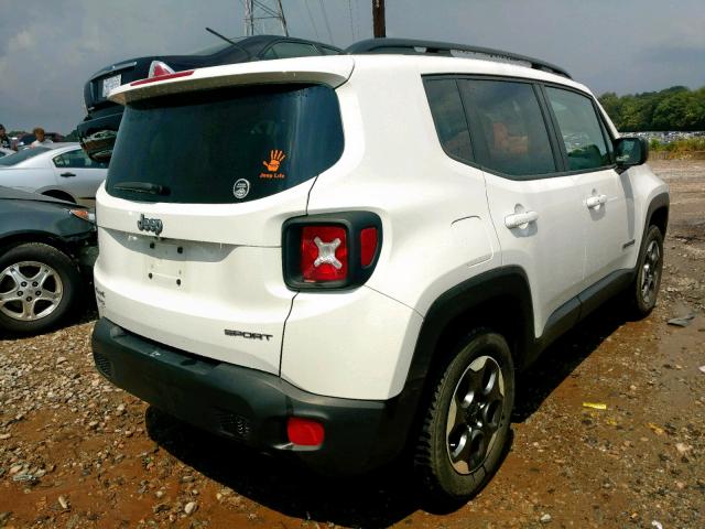 ZACCJBAB5HPE76417 - 2017 JEEP RENEGADE S 白色 照片 4