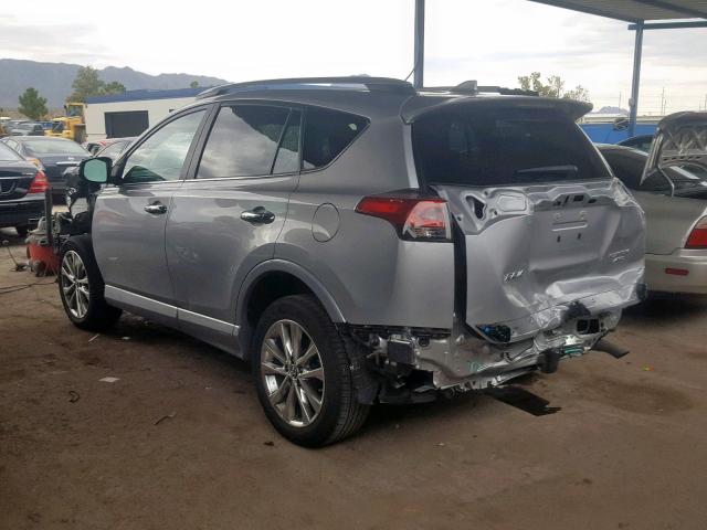 2T3DFREV1HW549271 - 2017 TOYOTA RAV4 LIMIT SILVER photo 3