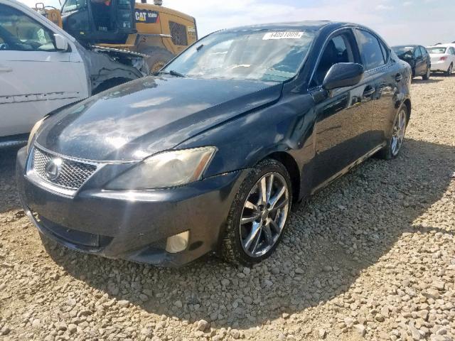 JTHBE262765009030 - 2006 LEXUS IS 350 BLACK photo 2