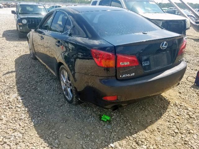 JTHBE262765009030 - 2006 LEXUS IS 350 BLACK photo 3