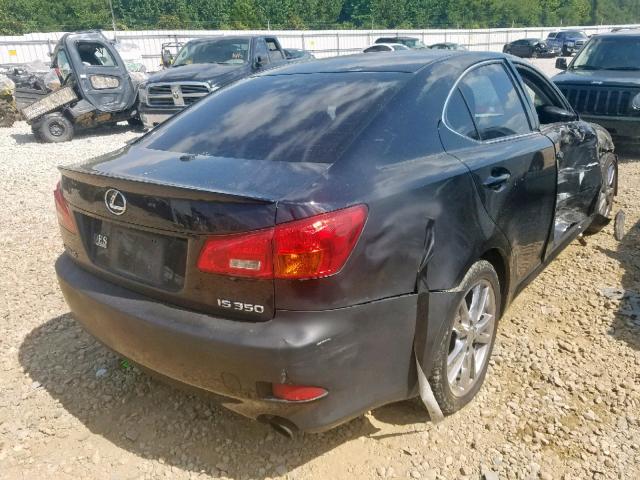 JTHBE262765009030 - 2006 LEXUS IS 350 BLACK photo 4