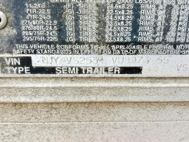 1UYVS2534VU897355 - 1997 UTILITY TRAILER Qırmızı foto 10
