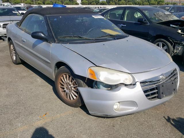 1C3EL55R64N112588 - 2004 CHRYSLER SEBRING LX SILVER photo 1