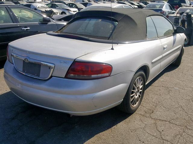 1C3EL55R64N112588 - 2004 CHRYSLER SEBRING LX SILVER photo 4