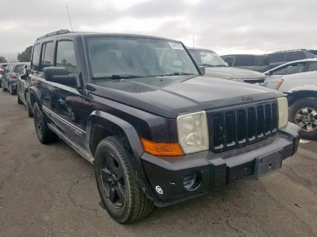 1J8HH48K56C215589 - 2006 JEEP COMMANDER BLACK photo 1
