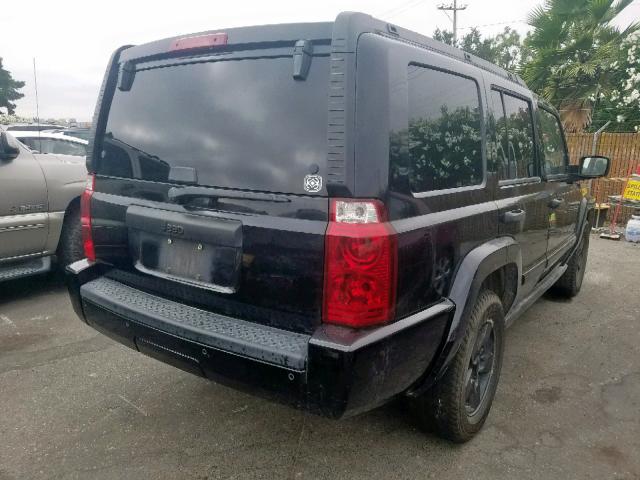 1J8HH48K56C215589 - 2006 JEEP COMMANDER BLACK photo 4