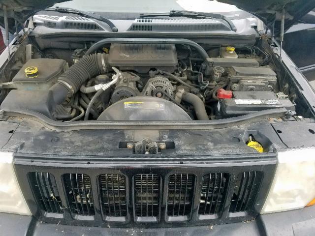 1J8HH48K56C215589 - 2006 JEEP COMMANDER BLACK photo 7