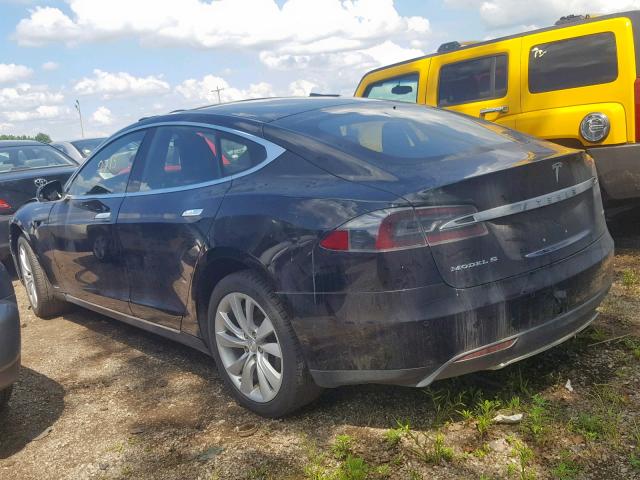 5YJSA1E21GF124926 - 2016 TESLA MODEL S BLACK photo 3
