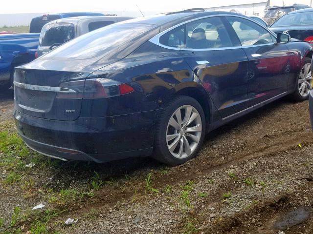 5YJSA1E21GF124926 - 2016 TESLA MODEL S BLACK photo 4
