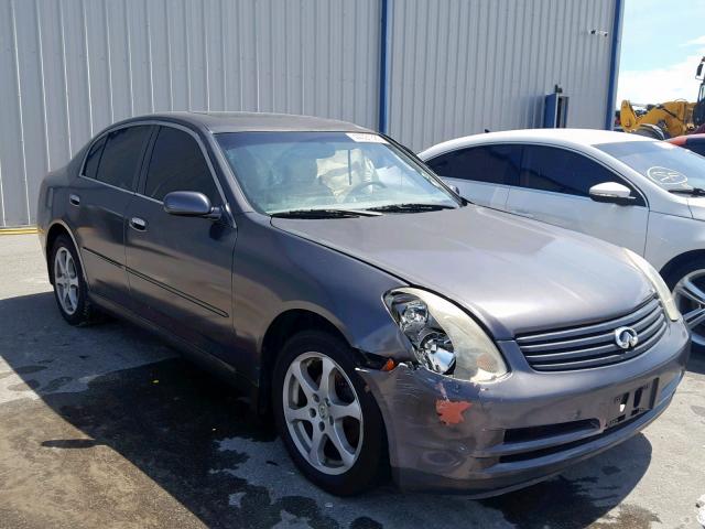 JNKCV51F04M709846 - 2004 INFINITI G35 GRAY photo 1