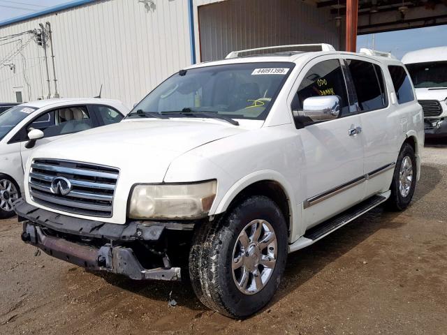 5N3AA08A55N807688 - 2005 INFINITI QX56 WHITE photo 2