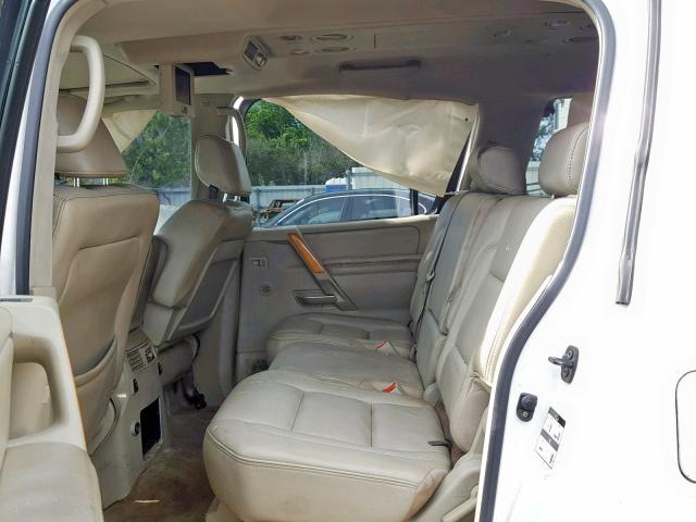 5N3AA08A55N807688 - 2005 INFINITI QX56 WHITE photo 6