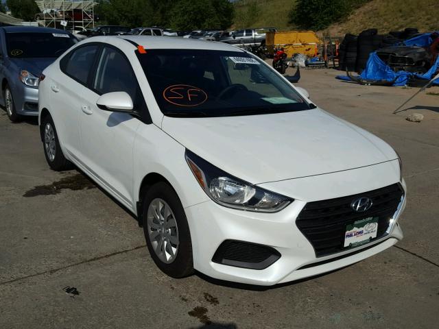 3KPC24A39JE030193 - 2018 HYUNDAI ACCENT SEL WHITE photo 1