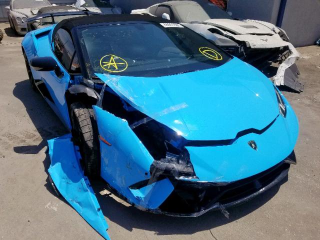 ZHWUS4ZF8JLA11008 - 2018 LAMBORGHINI HURACAN PE BLUE photo 1