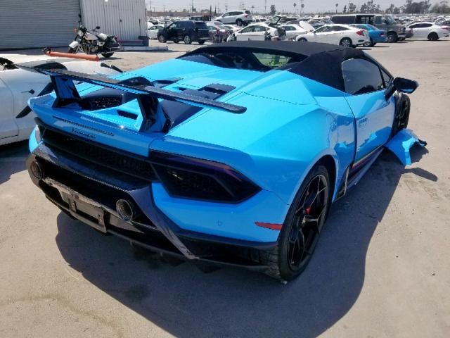 ZHWUS4ZF8JLA11008 - 2018 LAMBORGHINI HURACAN PE BLUE photo 4