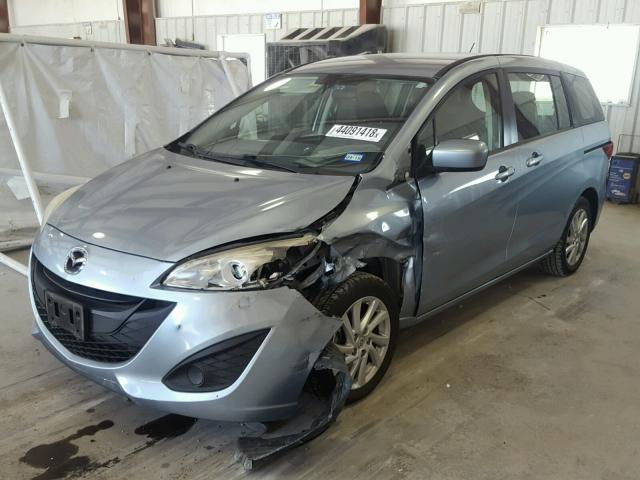 JM1CW2BLXC0132220 - 2012 MAZDA 5 BLUE photo 2