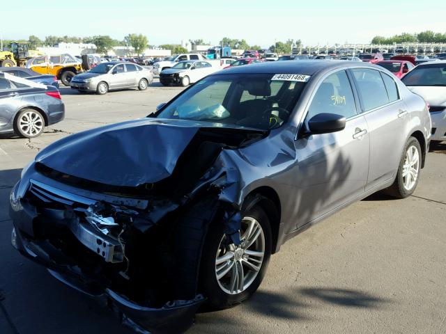 JN1CV6AR1CM681574 - 2012 INFINITI G37 GRAY photo 2