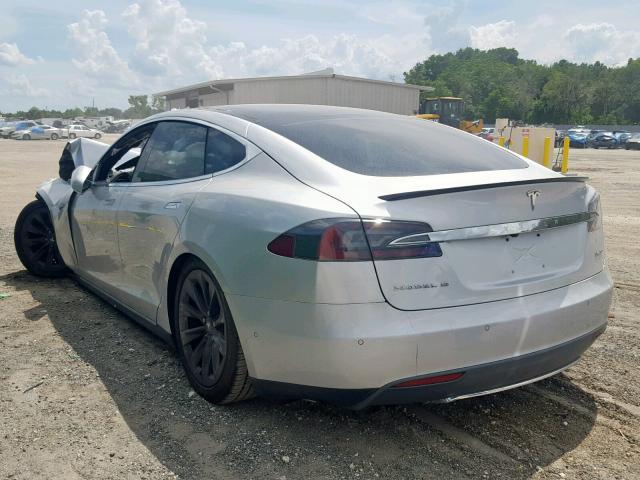 5YJSA1H28EFP66651 - 2014 TESLA MODEL S Արծաթագույն լուսանկար 3