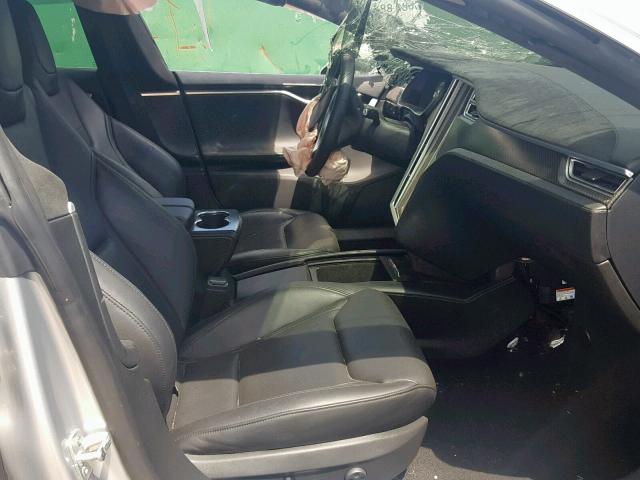 5YJSA1H28EFP66651 - 2014 TESLA MODEL S Արծաթագույն լուսանկար 5
