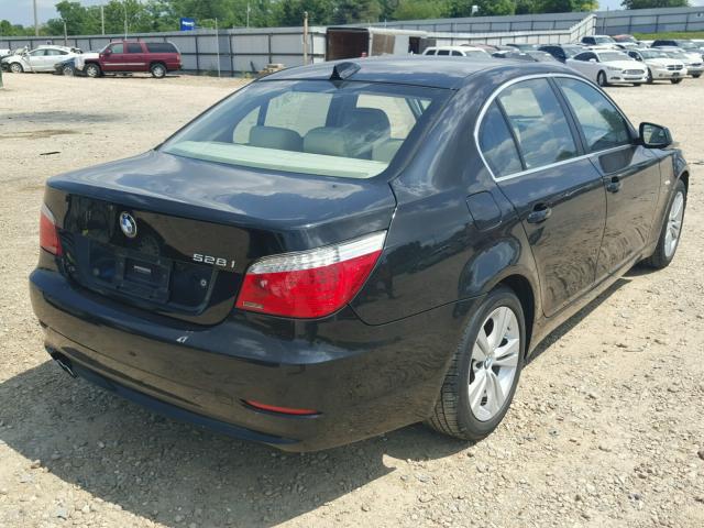 WBANV1C57AC445725 - 2010 BMW 528 XI BLACK photo 4