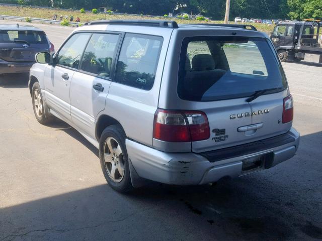 JF1SF65602H729651 - 2002 SUBARU FORESTER S GRAY photo 3