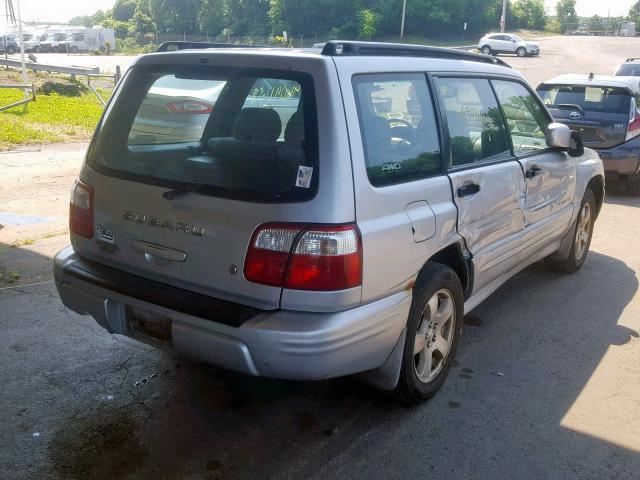 JF1SF65602H729651 - 2002 SUBARU FORESTER S GRAY photo 4