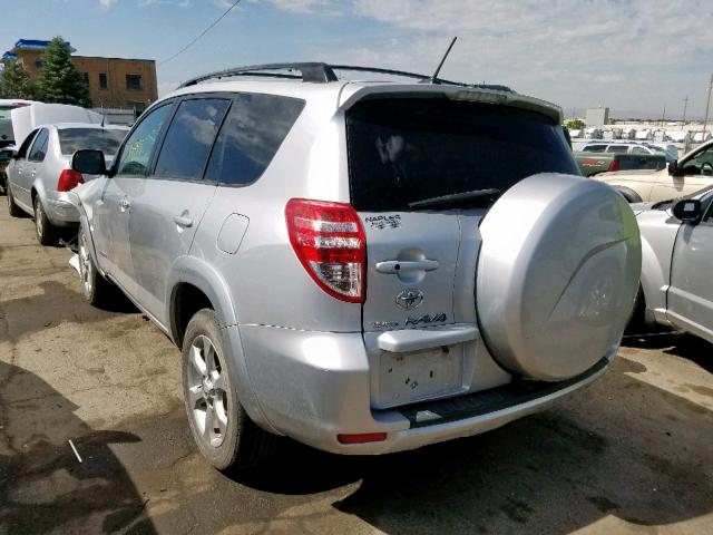 JTMBK31V29D008055 - 2009 TOYOTA RAV4 LIMIT SILVER photo 3