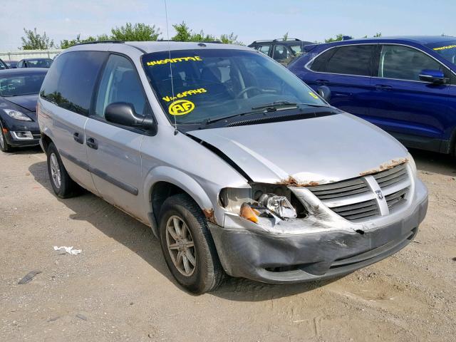 1D4GP25R66B619943 - 2006 DODGE CARAVAN SE SILVER photo 1