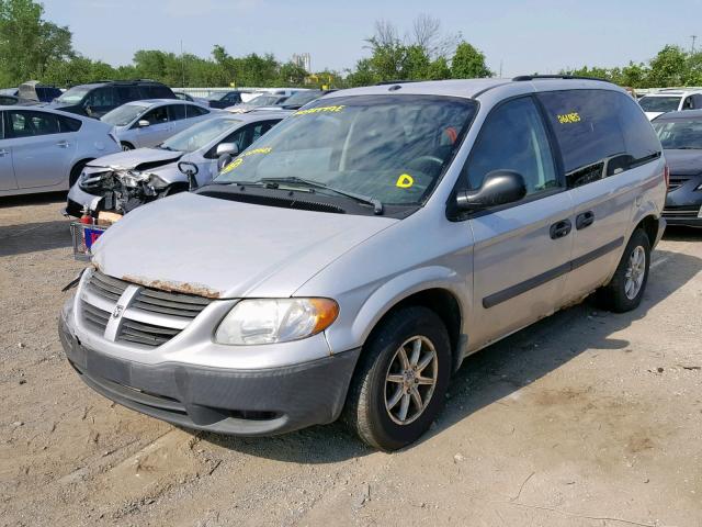 1D4GP25R66B619943 - 2006 DODGE CARAVAN SE SILVER photo 2