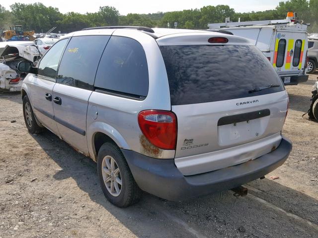 1D4GP25R66B619943 - 2006 DODGE CARAVAN SE SILVER photo 3