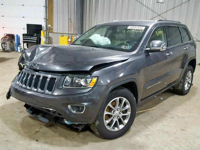 1C4RJFBG9GC463295 - 2016 JEEP GRAND CHER GRAY photo 2