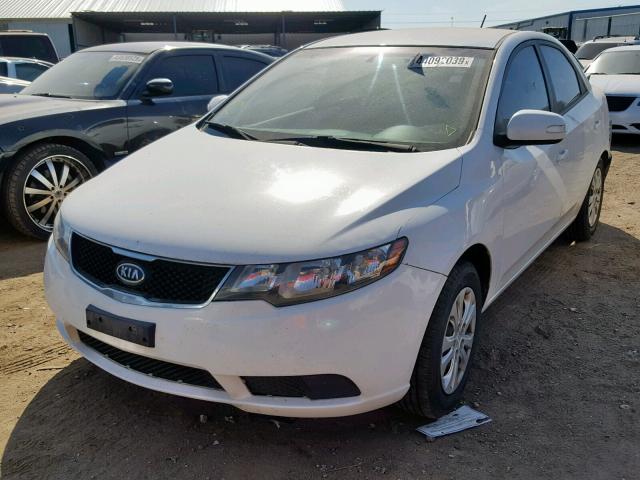 KNAFU4A23A5298650 - 2010 KIA FORTE EX WHITE photo 2