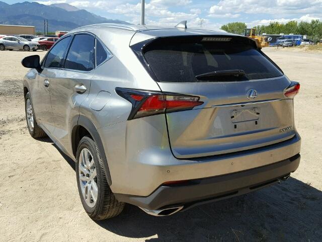 JTJYARBZ4G2041727 - 2016 LEXUS NX 200T SILVER photo 3