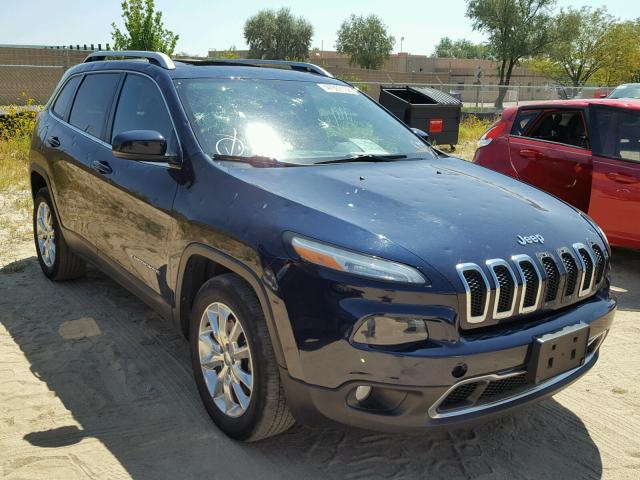 1C4PJMDS1EW302688 - 2014 JEEP CHEROKEE L BLUE photo 1