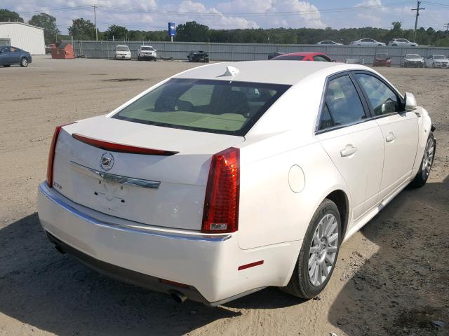 1G6DE5EG4A0123214 - 2010 CADILLAC CTS LUXURY WHITE photo 4