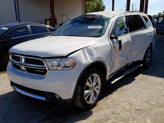 1D4RD4GG0BC720375 - 2011 DODGE DURANGO CR WHITE photo 2