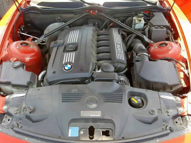 4USDU53517LF77927 - 2007 BMW Z4 3.0SI RED photo 7