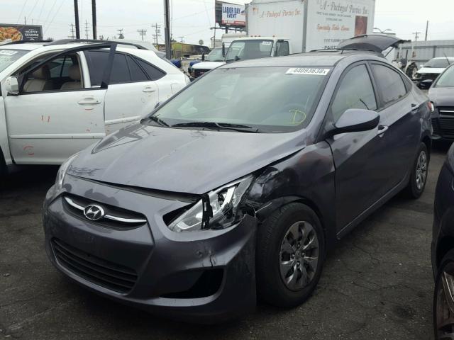 KMHCT4AE8HU245358 - 2017 HYUNDAI ACCENT SE GRAY photo 2