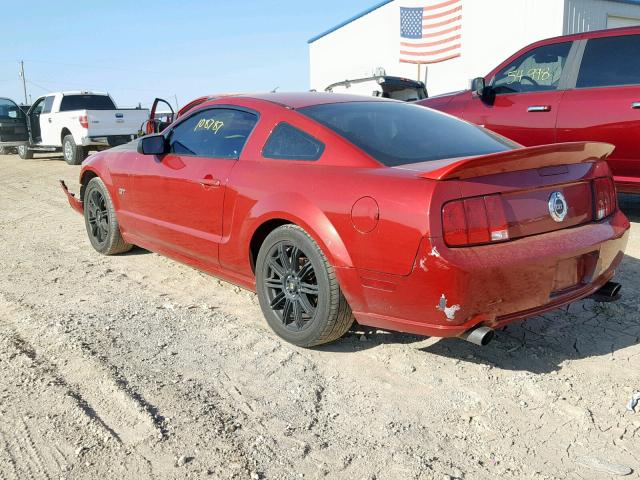 1ZVHT82H885148713 - 2008 FORD MUSTANG GT MAROON photo 3