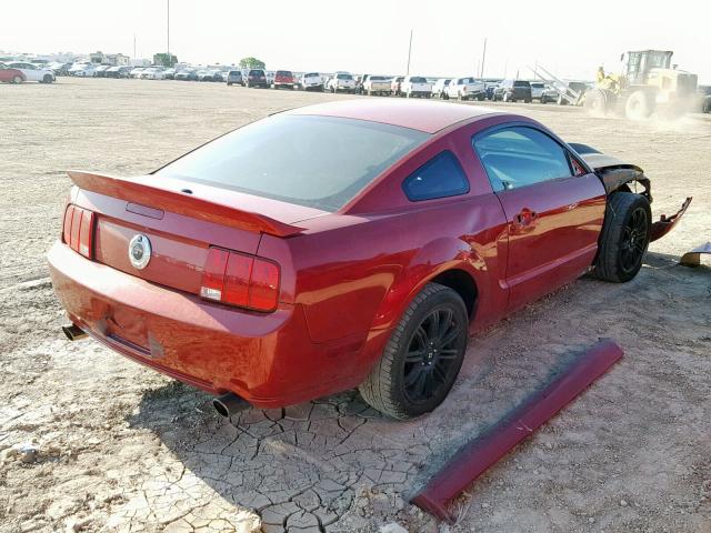 1ZVHT82H885148713 - 2008 FORD MUSTANG GT MAROON photo 4