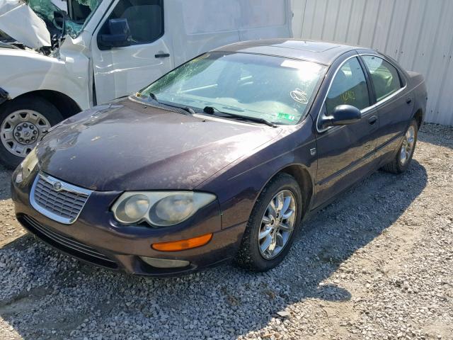 2C3AE66G23H572088 - 2003 CHRYSLER 300M MAROON photo 2