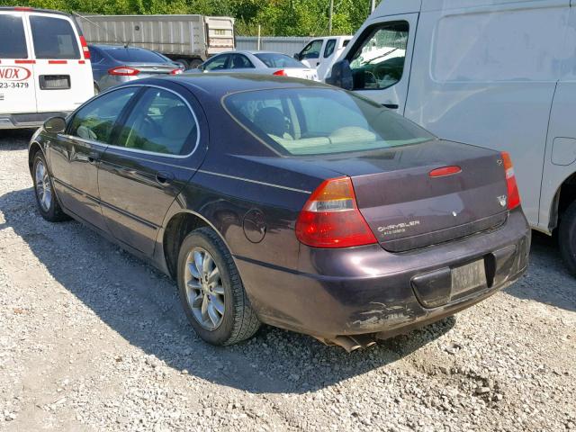 2C3AE66G23H572088 - 2003 CHRYSLER 300M MAROON photo 3