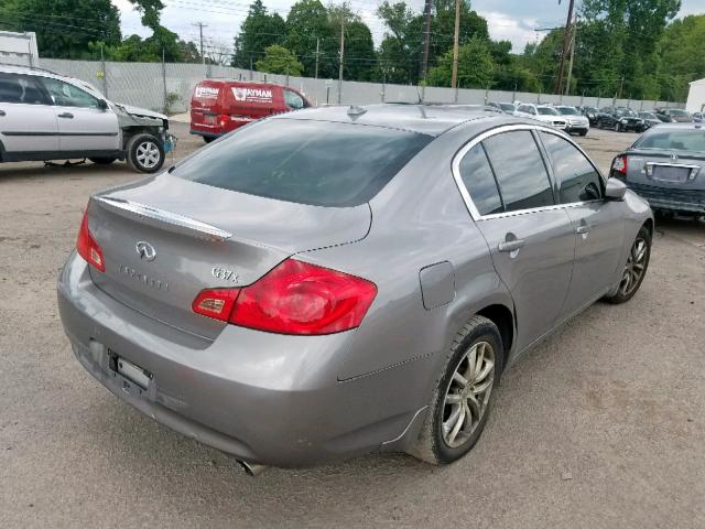 JNKCV61F99M354723 - 2009 INFINITI G37 GRAY photo 4