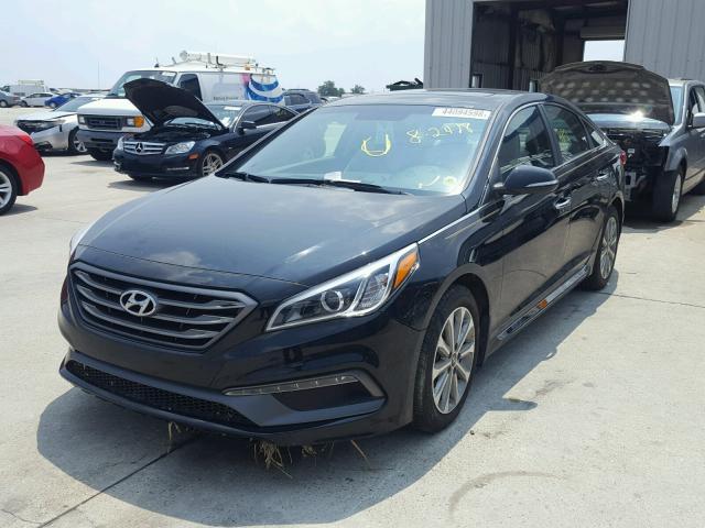 5NPE34AF5HH478727 - 2017 HYUNDAI SONATA SPO BLACK photo 2