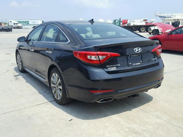 5NPE34AF5HH478727 - 2017 HYUNDAI SONATA SPO BLACK photo 3