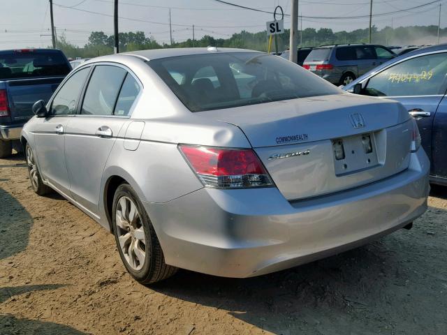 1HGCP26888A095688 - 2008 HONDA ACCORD EXL SILVER photo 3