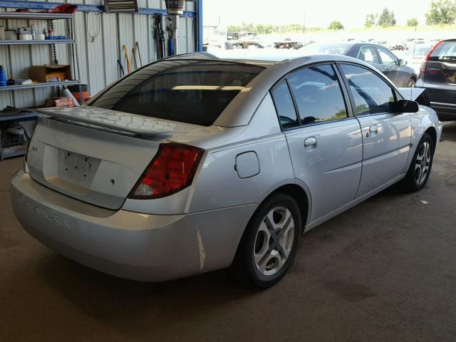 1G8AL52F83Z111433 - 2003 SATURN ION LEVEL SILVER photo 4