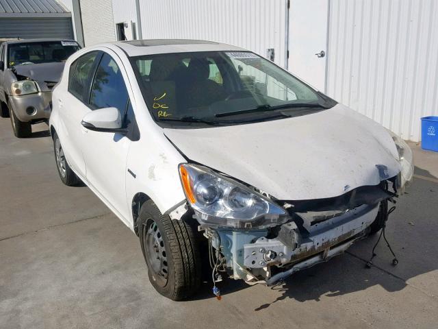 JTDKDTB3XD1032606 - 2013 TOYOTA PRIUS C WHITE photo 1