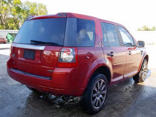 SALFT24N18H090381 - 2008 LAND ROVER LR2 HSE TE RED photo 4